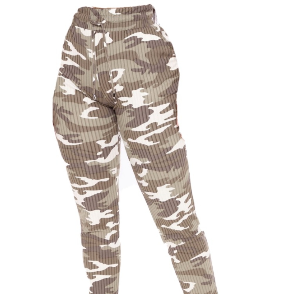 Olive Camouflage joggers